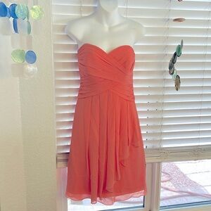 David’s Bridal Short Chiffon Dress size 10